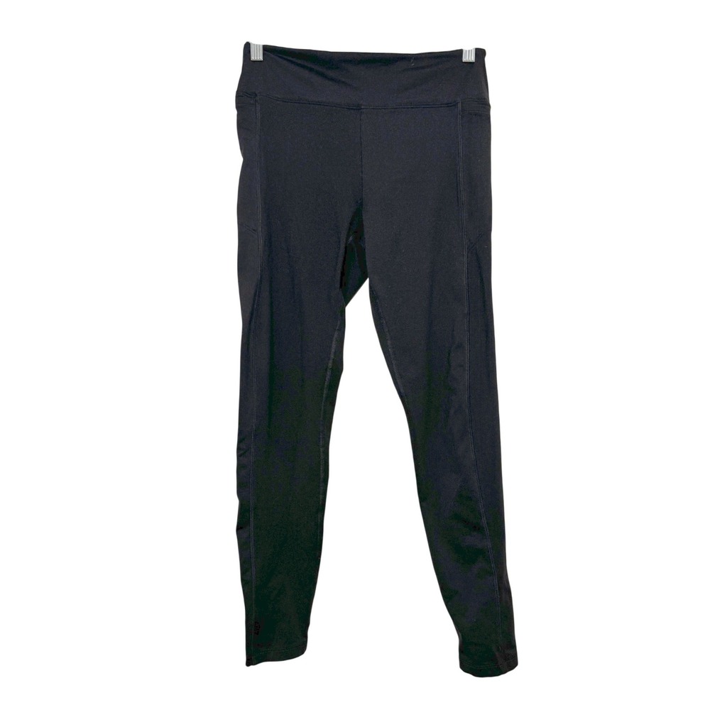 Victorias Secret PINK Cozy Leggings Womens Medium Black High Waist Pockets Yoga‎